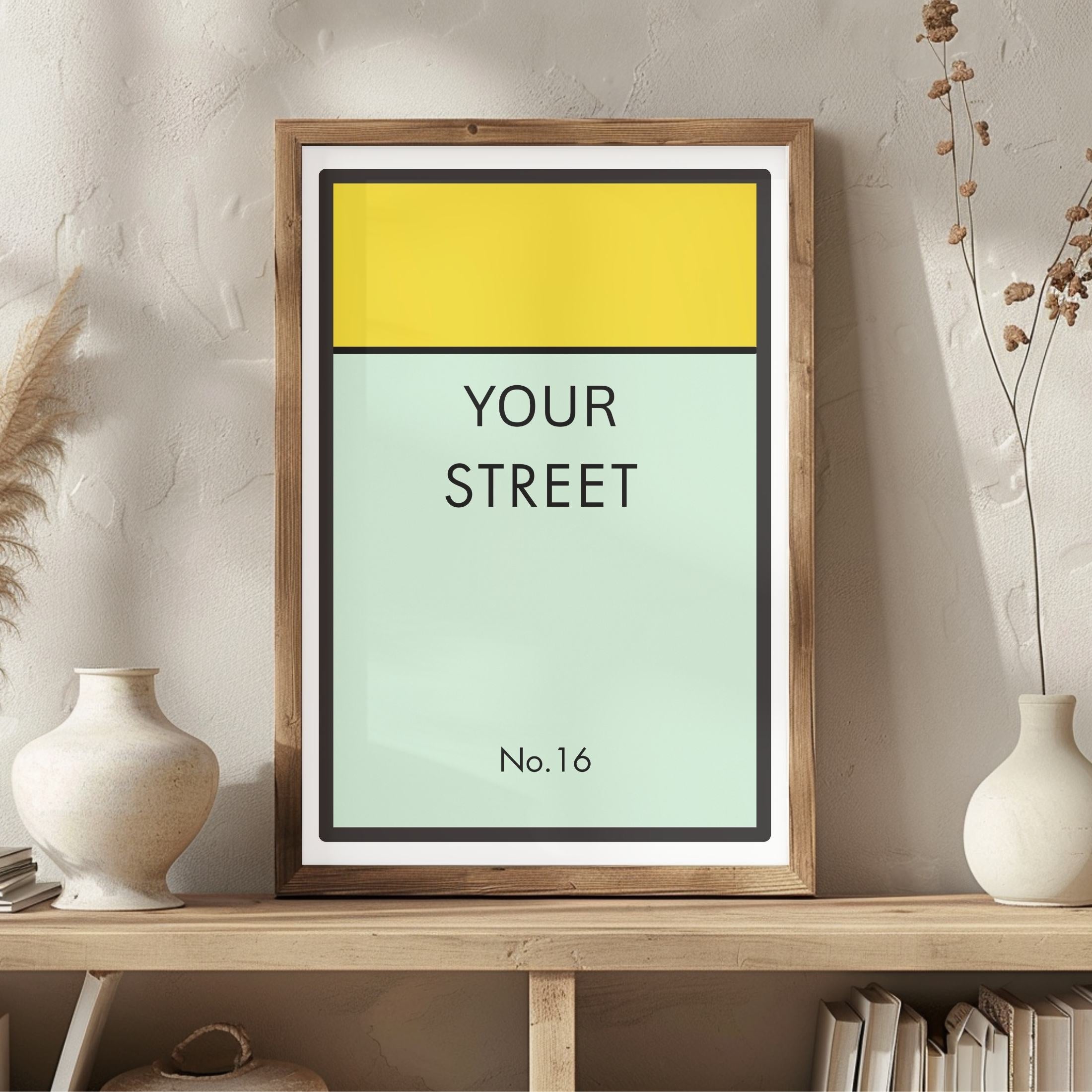Monopoly Street Names - Yellow