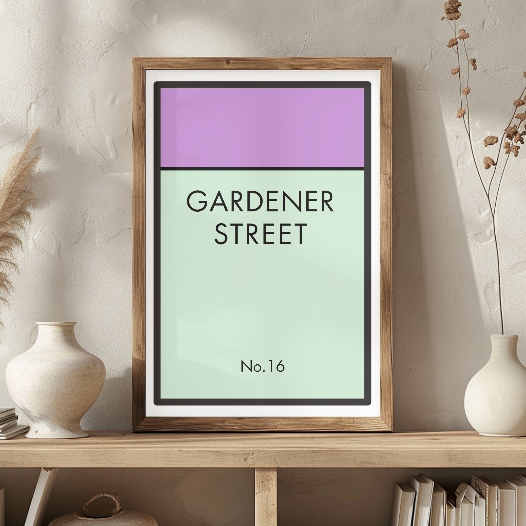 Monopoly Street Names - Magenta