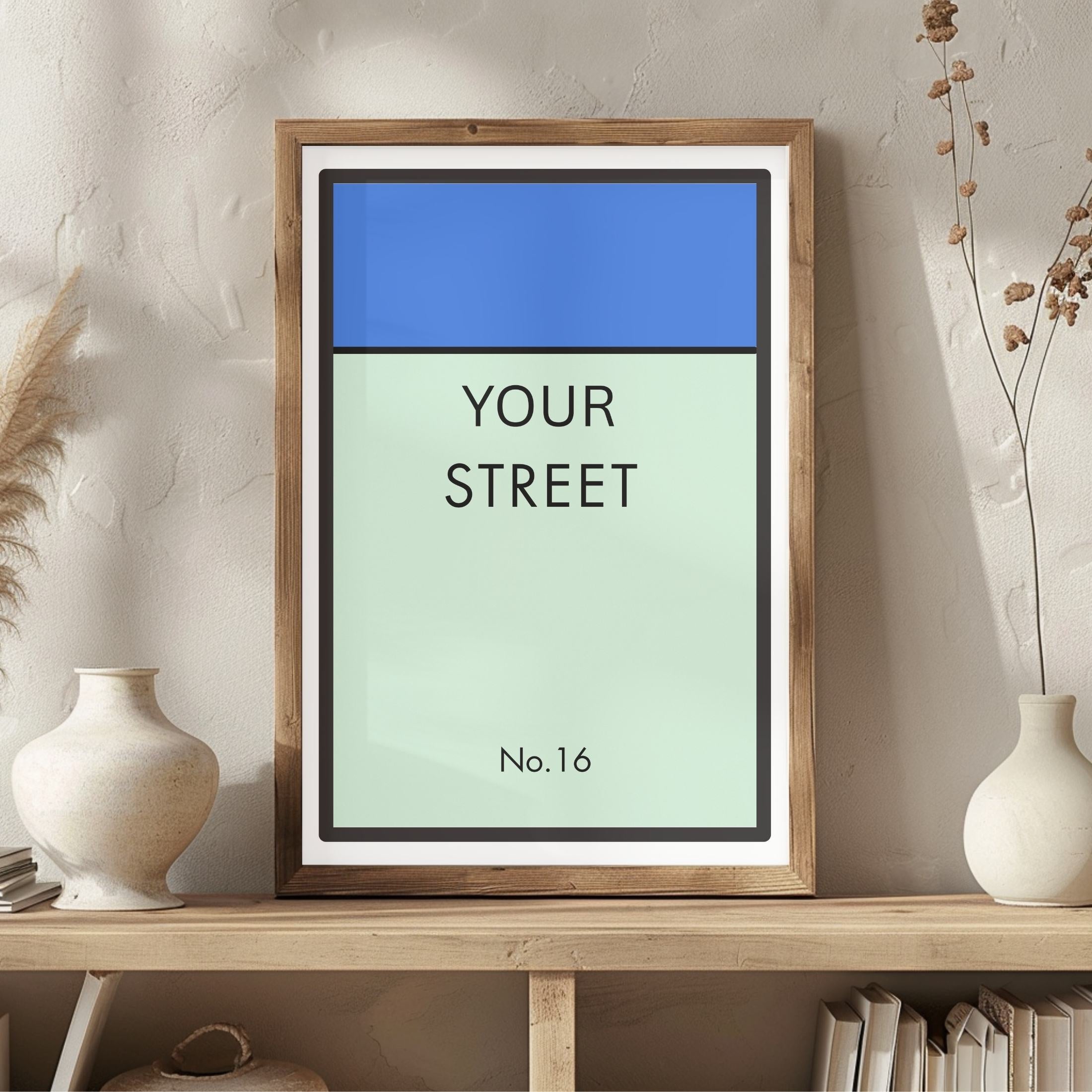 Monopoly Street Names - Blue