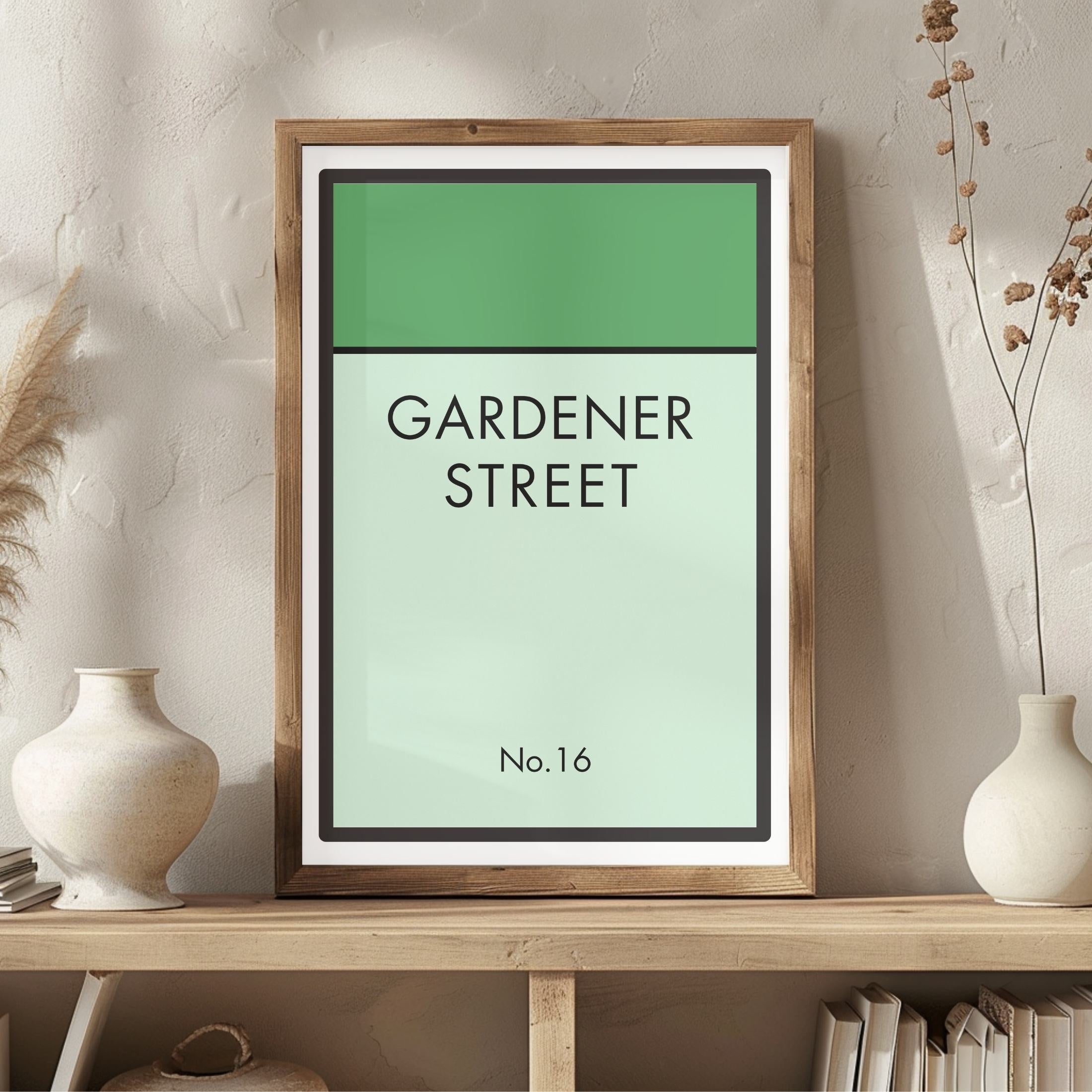 Monopoly Street Names - Green