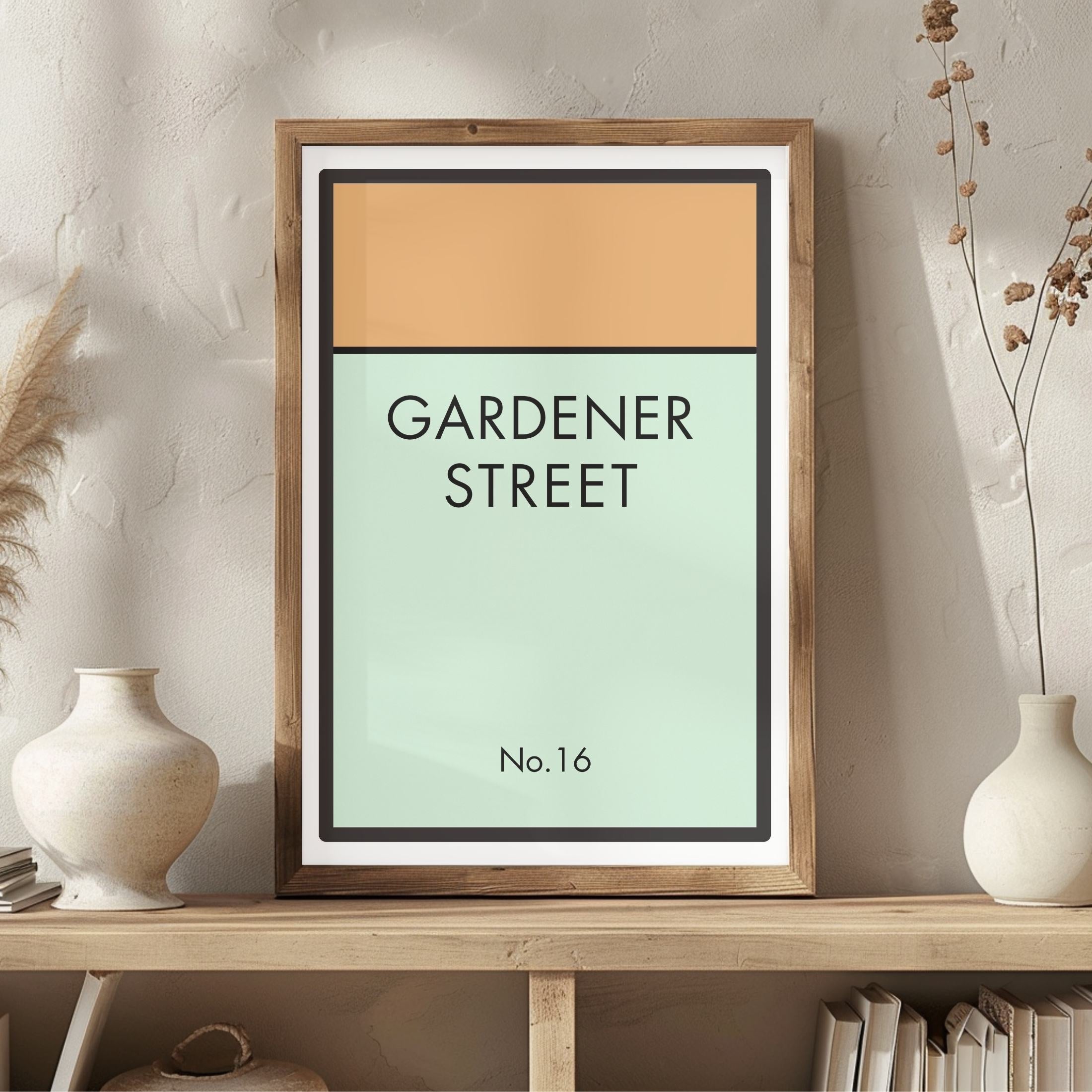 Monopoly Street Names - Orange