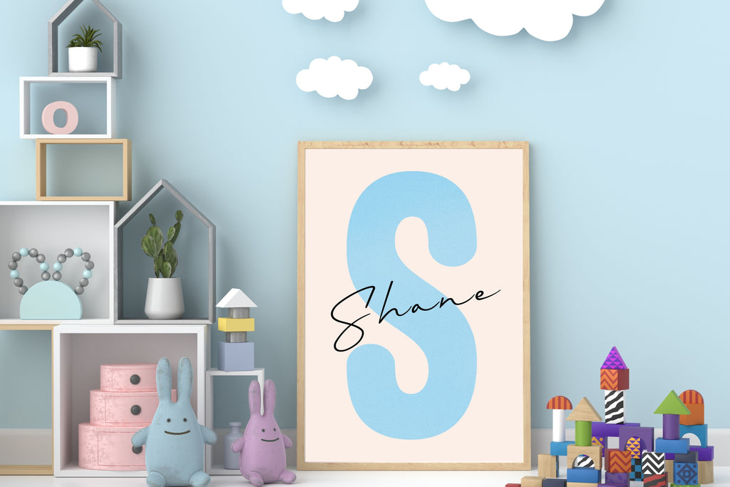 Boys Nursery Wall Art Bundle – Personalized Name + Bear Prints (Set of 3)