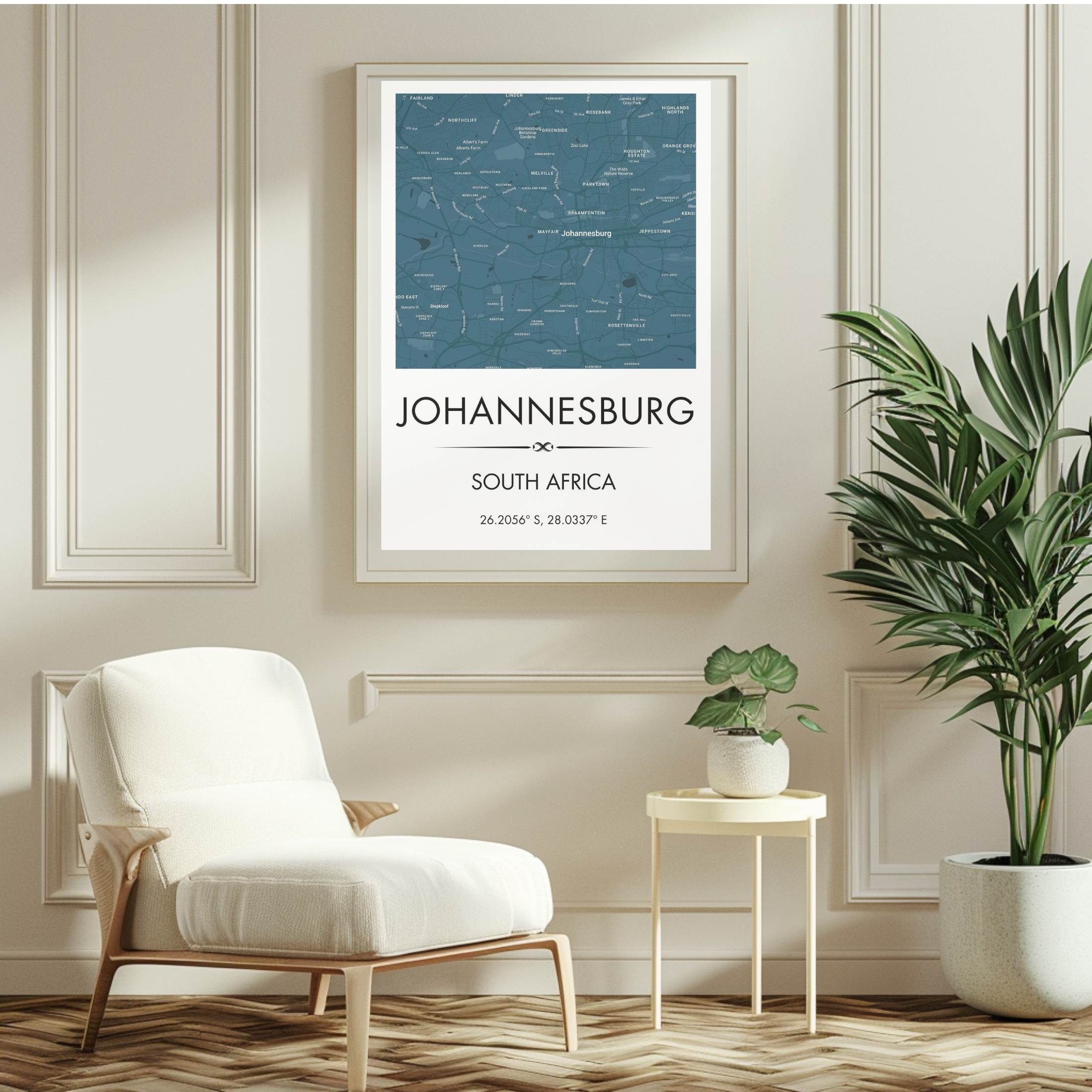 Personalised City Maps - Blue
