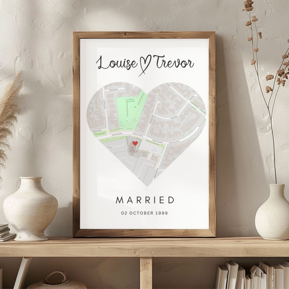 Personalised Couple Maps
