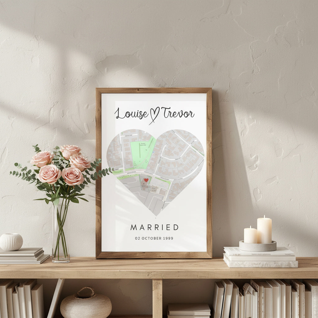 Personalised Couple Maps